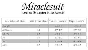 62 Reasonable Miraclesuit Shapewear Size Chart