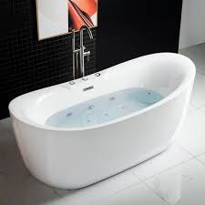 Air and whirlpool both have jet massage features, but the distinguishing feature is the system through which massage therapy is provided. á… Woodbridge 71 Whirlpool Water Jetted And Air Bubble Freestanding Bathtub Bts1611 B0034 Woodbridge