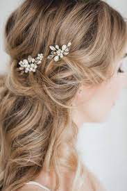 Bridal Hair Pin Set Pearl Headpiece Golden Wedding Hair Pin Etsy In 2021 Hair Jewelry Wedding Wedding Hair Head Piece Bridal Hair Pins