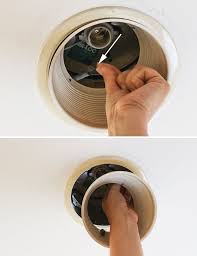 To install pot light covers. How To Update Ugly Recessed Can Lights With Energy Efficient Led Lights Pretty Handy Girl