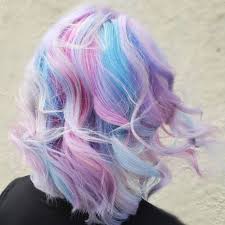 What do you think about a bright, light blue hue for hair? 7 Yummy Cotton Candy Hair Color Ideas You Should Try Now Artistshot