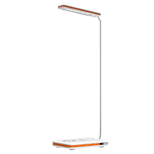 Brilex Led Table Lamp Classic White Dimmable Office Lamp With Usb Charging Port Wireless Charger 10 Brightness Reading Lamp Office Lamp Lamp Led Table Lamp