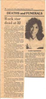 Pin By Mary Hopkins On In Loving Memory Of Karen Carpenter Richard Carpenter Historical News