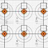 Printable shooting targets and gun targets. 1