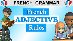 N an adjective that ascribes to its noun the value of an attribute of that noun (e.g., `a nervous person' or `a musical speaking voice'). Learn French Grammar Adjective Rules Qualifying Adjectives Youtube