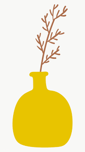 Download Premium Png Of Brown Doodle Leaves In A Yellow Pot On Transparent In 2020 Flower Illustration Flower Doodles Doodles