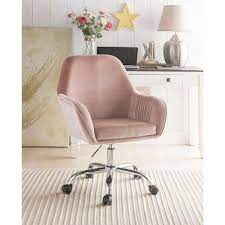acme furniture 27 in width big and tall dusky rose fabric task chair 92504 the home depot sillas para habitacion sillas de escritorio decoracion de escritorio de oficina