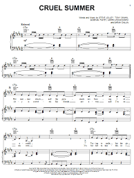The song was written by bananarama members, sara dallin, siobhan fahey and keren woodward, along with steve jolley and tony swain. Bananarama Cruel Summer Sheet Music Download Pdf Score 185159