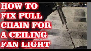 The pull switch is located inside the fan kit, so, you will need to remove the fan and fan light housing to access the switch. How To Fix Pull Chain For Ceiling Fan Light Youtube