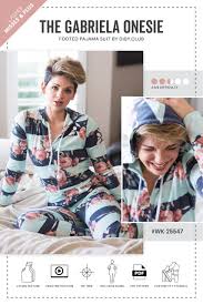 It's her second with husband michael hess. Gabriela Women S Pajama Suit Adult Onesie Pdf Sewing Pattern Diby Club