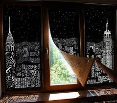 ستارة تعتيم م خرمة لدخول الضوء في النهار وإضفاء منظر جميل داخل الغرفة city blinds blackout blinds blinds design