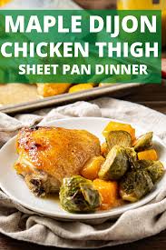Maple Dijon Chicken Sheet Pan Dinner Recipe Sheet Pan Dinners Sheet Pan Dinners Chicken Chicken Lunch Recipes