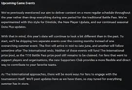 Limit my search to r/dota2. Dota 2 Valve Is Not Announcing A Battle Pass This Year
