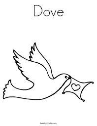 Color dove coloring page yourself and with your kids. Dove Coloring Page Twisty Noodle