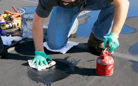 This roof coating will repair water leaks on roofs. Rubber Roof Repair Diy Step By Step Slideshow