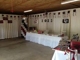 Graduation Party Curtain Draping In Garage Graduation Party Decor Graduation Party High School Graduation Party