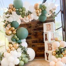 Baby shower decorations baby bear baby shower green baby shower green bridal showers baby shower deco balloon arch diy party 119pcs retro dusty sage green balloons garland arch kit with chrome gold confetti white for baby shower birthday wedding party decorations. Amazon Com Oopat Diy Olive Sage Balloon Arch Garland Kit For Sage Party Boho Bridal Shower Baby Shower Wedding Birthday Eucalyptus Sign Backdrop Engagement Bridal Shower Bachelorette Party Decoration Toys Games