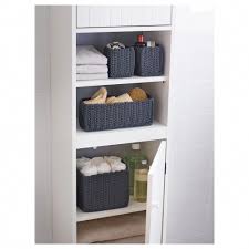 Ikea Nordrana Basket Set Of 4 Gray Decoratinghomegirly Ikea Bathroom Accessories Ikea Bathroom Baskets