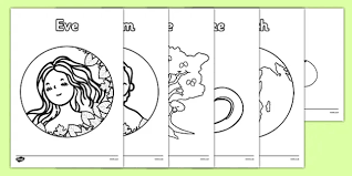 Make a fun coloring book out of family photos wi. Adam And Eve Creation Story Colouring Sheets