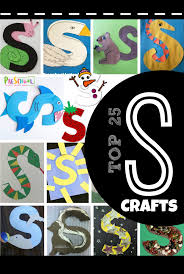 Paper art crafts for kids. Top 25 Letter S Crafts