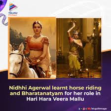 NidhhiAgerwal learned new skills for HariHaraVeeraMallu! 🔥 PawanKalyan  TeluguFilmNagar