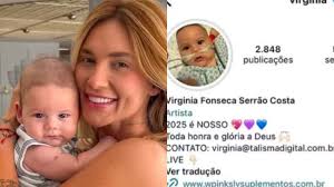 Virginia é criticada por usar imagem de filho internado no perfil