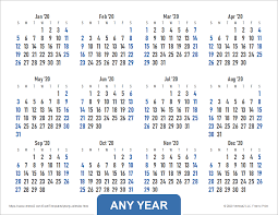 Calendars are available in pdf and microsoft word formats. Yearly Calendar Template For 2020 And Beyond