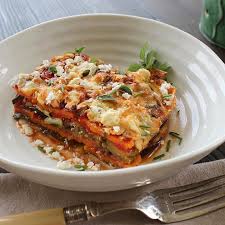 Layered Vegetable Bake Eggplant Sweet Potato Red And Yellow Capsicum Zucchini Potato Jar Of Tomato Passata F Baked Vegetables Stuffed Peppers Veg Recipes