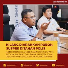 Nama dan alamat jurutera yang bertanggungjawab untuk menyelia kerja akan dikemukakan kepada tuan sebelum kerja tersebut. Kilang Diarahkan Roboh Suspek Kilang Ditahan Polis Media