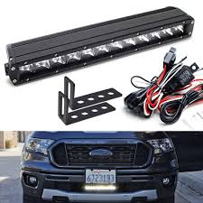 James said the light loss when placed behind the grill was about 15%. 2019 Up Ford Ranger Lower Bumper Mount 13 5 Inch Led Light Bar Kit Ijdmtoy Com