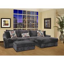 Gray Velvet Oversized Sectional Sleeper Sofa With Left Chaise Combined With Rectangle Ottoman Storage C Sectional Sofa Sectional Sofa Couch Sectional Sofa Sale
