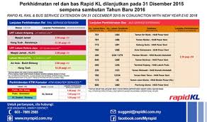 The ampang line does not. Lrt Kl Monorail Ktm Komuter And Rapidkl Operating Hours To Be Extended On New Year S Day Paultan Org