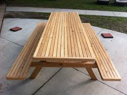 8 Foot Cypress Picnic Table The Executive Picnic Table Backyard Fun Outdoor Tables