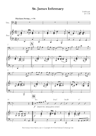 Transpose printable blues composition or download,. St James Infirmary Sheet Music For Trombone 8notes Com