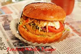 Roadside Noodle Burger Indian Street Burger Annapurnaz Recipe Burger Desi Street Food Indian Food Recipes