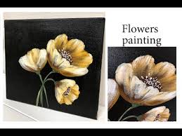 There is also an important moment that you should like the object you are. Easy How To Paint Flowers For Beginners Acrylic Technique On Canvas By Julia Kotenko Youtube