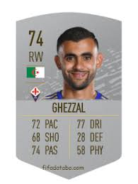 Create your own fifa 21 ultimate team squad with our squad builder and find player stats using our player database. Rachid Ghezzal Fifa 20 Rating Card Price