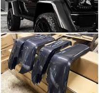 Carbon Fiber Fender Flares - Brabus for Mercedes-Benz W463 G-Wagon 4x4  Squared