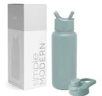 Simple Modern Water Bottle with Straw and Chug Lid Vacuum Insulated  Stainless Steel Metal Thermos Bottles | Reusable Leak Proof BPA-Free Flask  for ...