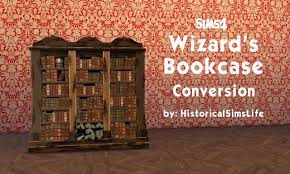List of minor sims  a . Sims Medieval S Wizard S Bookcase For Sims 4i M A Huge Fan Of Creating Libraries In Sims So I Had To Convert This Bookcase To Sims 4 Sims Medieval Sims 4 Sims