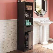Buy products such as wooden bathroom storage floor cabinet organizer double door white at walmart and save. Ashland Collection Tall Linen Cabinet Bathroom Storage Espresso Walmart Com Walmart Com