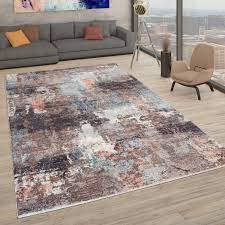 Amazon de fair trade handgefertigter dekorativer flickenteppich gemutlichkeit mit stylischen teppichen aus fell. Designer Teppich Wohnzimmer Used Look Teppich De