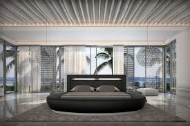 Betten bis zu 70 gunstiger online kaufen beliani ch. Salesfever Rundbett Mit Led Beleuchtung Im Kopfteil Design Bett In Kunstleder Lounge Bett Mit Stimmungsvollem Licht Rundbett Online Kaufen Otto