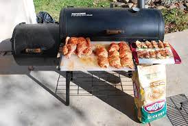 Nibble Me This How I Smoke Chicken On My Cheap Offset Smoker Brinkmann Char Griller Etc