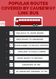 Popular Routes In Malaysia Covered By Causeway Link Bus In 2020 Bus Travel Bus Terminal Bus Tickets