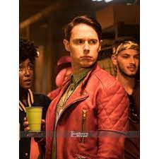 Samuel Barnett Dirk Gently Holistic Jacket Samuel Barnett Dirk Gently Red Jacket