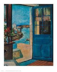 The Blue Door By Raymond Wintz Winter 1950s Print Private Collection Art Art Works Prints