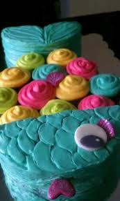 Thread one mini marshmallow onto a piece of floral wire. Mermaid Tail Pull Apart Cake Novocom Top