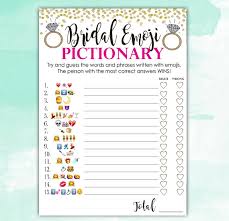 Sep 10, 2018 · free printable bridal shower emoji pictionary game in black and gold. F R E E B R I D A L E M O J I P I C T I O N A R Y G A M E Zonealarm Results