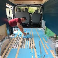 Insulation For The Floor Going In Tin Foil Topped With Prowarm 10mm Insulation Going To Be As Snug As A Bug Glamping Trailer Hiace Camper Camper